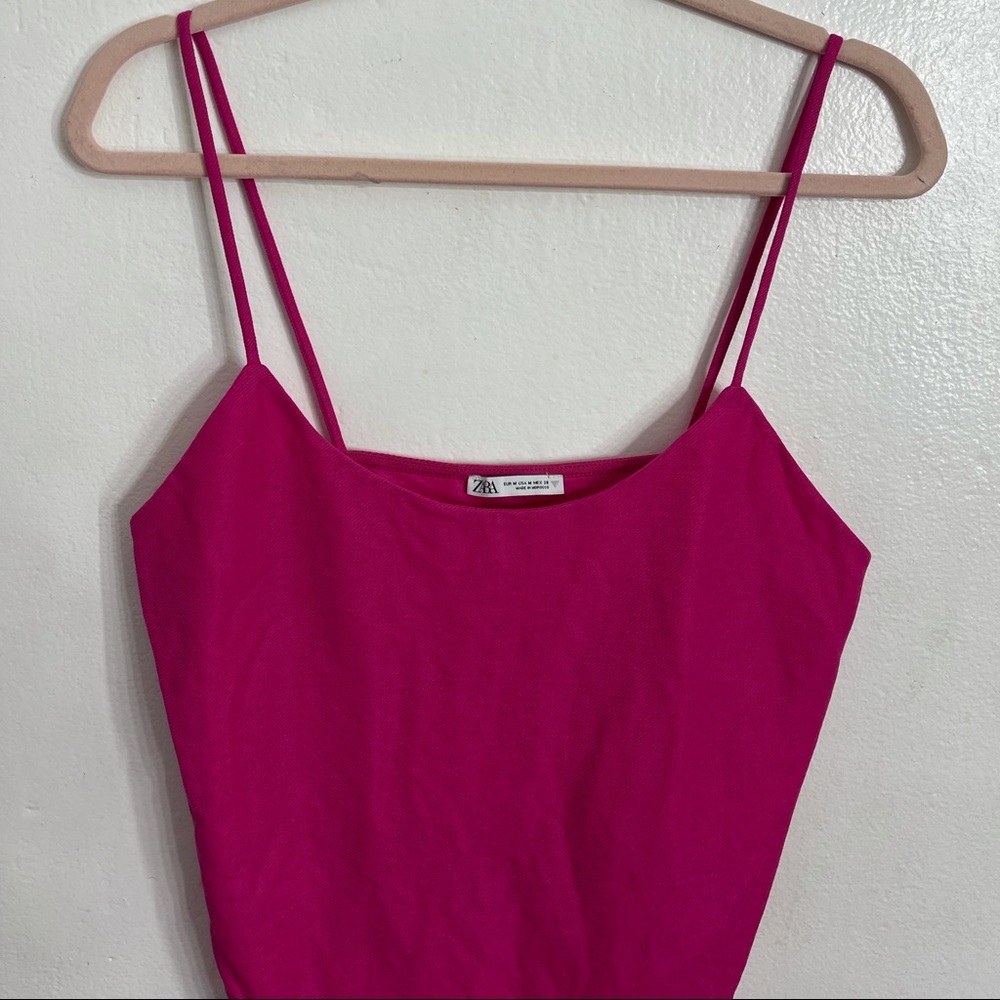 Hot pink tank top